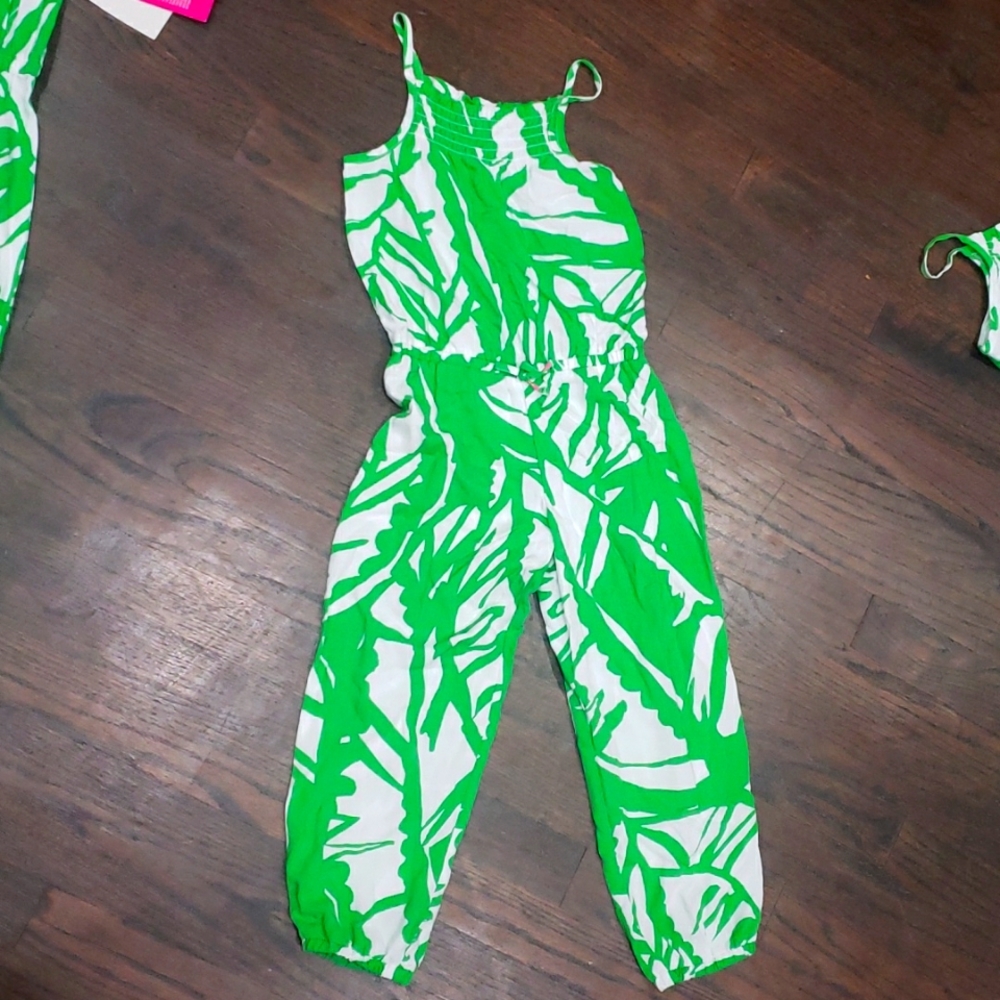 Lilly Pulitzer Romper green worn once - 4t